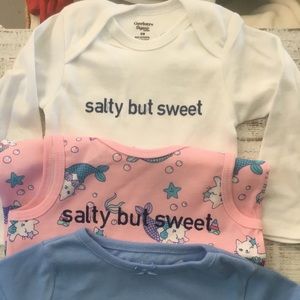 Salty But Sweet Baby Onesies and Shirts 0-3T